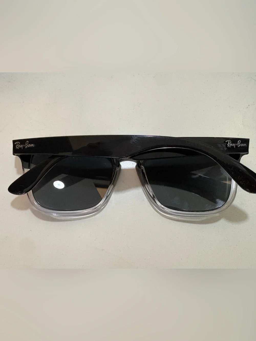 Ray-Ban RB4487 Steve Black Clear Frame w/ Case Sunglasses Prescription Lenses